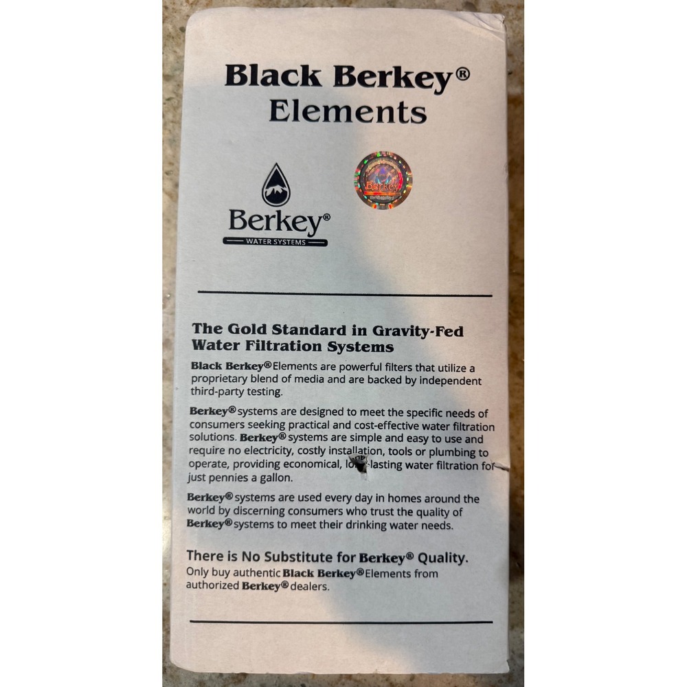 Black Berkey Elements Replacement Water Filters Set of 2 BB9-2 Made in USA